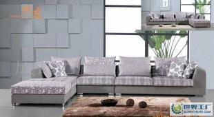 簡約現(xiàn)代時尚的組合轉角布藝沙發(fā)——七度家居FD6013-A熱銷解讀